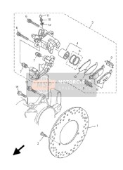 1B7258270000, Cale,  Etrier, Yamaha, 1